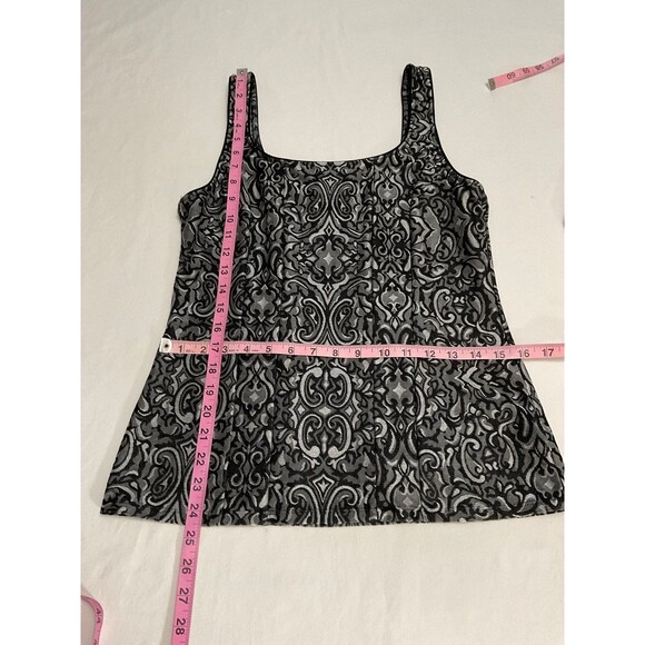 Women's Size Medium White House Black Market Top - Black & Sliver - Picture 3 of 6